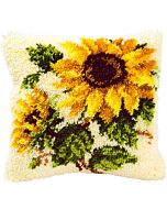 Knoopkussen Zonnebloemen van Vervaco om te knopen 