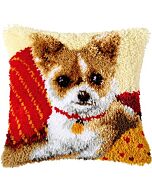 Knoopkussen chihuahua van Vervaco om te knopen 