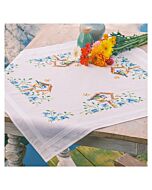 Vervaco tafelkleed borduren vogelhuisjes PN-0021400 voorbedrukt