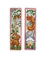 Vervaco borduurpakket 2 boekenleggers Konijn & Eekhoorn PN-0143589