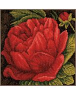 Borduurpakket Lanarte Pioenroos borduren 