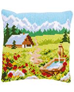 Vervaco kussenpakket Bergweide landschap PN-0147535 om te borduren