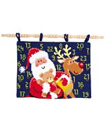 Voorbedrukt kruissteek wandtapijt adventkalender  kerstpakjes van vervaco pn-0147684