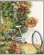 Borduurpakket mijn fiets van lanarte aida
