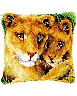 Knooppakket knoopkussen leeuwin met welp vervaco pn-0147954