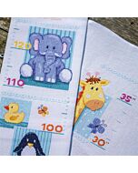 Vervaco groeimeter Baby diertjes PN-0148509 om te borduren