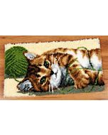 Knoopkleed spelende kat van Vervaco om te knopen  pn-0150219