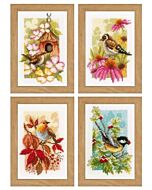 4 Borduurpakketten de 4 seizoenen om te borduren van vervaco pn-0153564