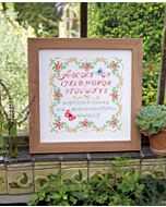 Borduurpakket rozen alfabet vervaco pn-0153863 met telpatroon