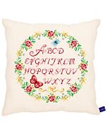 kussen rozen alfabet vervaco pn-0153869 met telpatroon
