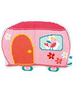 Borduurpakket kruissteekkussen caravan van Lief Vervaco pn-0154489