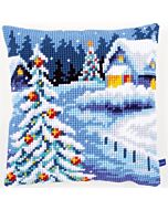 voorbedrukt kruissteekkussen Winterlandschap van vervaco pn-0154633