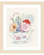 bloemen met theepot van lanarte pn-0155692