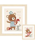 Borduurpakket  Lieve bosvrienden om te borduren Vervaco pn-0155769