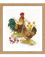 Vervaco borduurpakket de kippenfamilie pn-0156469