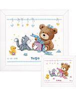 Vervaco borduurpakket geboortetegel geboortefeestje borduren pn-0157028