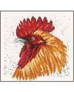  Borduurpakket  bruine haan met kaaslinnen van Lanarte pn-0157490