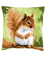 Kruissteek borduurpakket borduurkussen eekhoorn van Vervaco pn-0157491