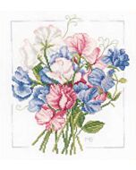 Borduurpakket Lanarte kleurige boeket is ontworpen door Marjolein Bastin pn 0157497