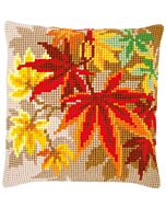 Kruissteek borduurpakket borduurkussen herfstbladeren van Vervaco pn-0157754