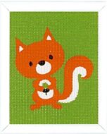 Vervaco kinder borduurpakket eekhoorntje in halve kruissteek pn-0157758