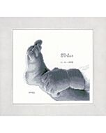 Vervaco borduurpakket geboortetegel babyvoetje pn-0158042 