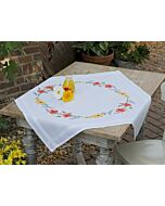 Borduurpakket voorbedrukt tafelkleed Bloemen en lavendel Vervaco PN-0158551