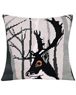 Borduurpakket Schuine spansteekkussen Hugo Hert met telpatroon La maison Victor pn-0163658