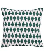 Borduurpakket Schuine spansteekkussen groen - wit met telpatroon la maison victor pn-0163721