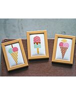 Vervaco borduurpakket 3 st. Ijsjes PN-0164923 borduren