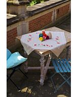 Borduurpakket voorbedrukt tafelkleedje viooltjes om te bordurenvan Vervaco pn-0167012