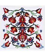 Borduurpakket   Gobelinkussen Folklore voorbedrukt in halve kruissteek la maison victor pn-0168442