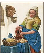  Borduurpakket Melkmeisje op kaaslinnen van lanarte pn-0168604