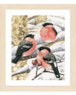 Borduurpakket Vinken in sneeuw  lanarte pn-0169675 Marjolein Bastin