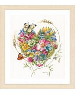 Lanarte borduurpakket Bloemenhartje van Marjolein Bastin pn-0169960