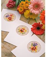 Vervaco wenskaarten viooltjes set van 3 borduren PN-0174604 telpatroon