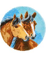 Vervaco smyrnapakket knoopkleed 2 paarden PN-0183297 voorbedrukt