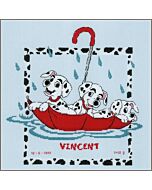 Vervaco borduurpakket geboortetegel Disney Dalmatiërs PN-0183992