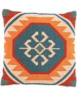 Borduurpakket kruissteekkussen Kelim motieven van Vervaco PN-0191882