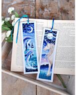 Vervaco borduurpakket 2st. boekenleggers dolfijn en eenhoorn PN-0194205 telpatroon