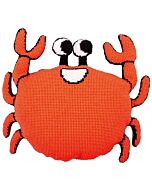 Borduurpakket kruissteekkussen Eva Mouton Krab met kussenrug van Vervaco pn-0196977