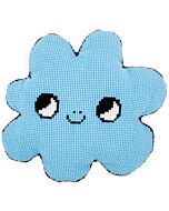 Borduurpakket kruissteekkussen Eva Mouton Wolkje met kussenrug van Vervaco pn-0196994