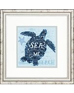 Borduurpakket zee schilpad borduren van Dimensions  70-65220