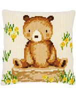 Vervaco kussen  Bosdieren beer  in kruissteek borduren PN-0197037