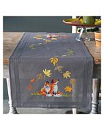 Vervaco tafelloper Vosjes in de herfst PN-0198567 voorbedrukt