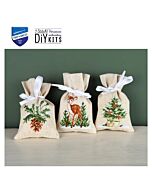 Vervaco borduurpakket kruidenzakjes 3 st. winter
