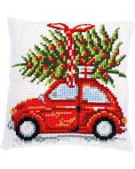 Vervaco kussenpakket Kerstauto PN-0199257 om te borduren