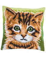 Vervaco borduurkussenpakket kitten PN-0199299 voorbedrukt
