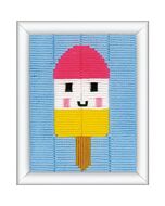 Kinder borduurpakket spansteek ijsje van Vervaco pn-0199382