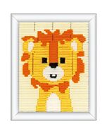 Kinder borduurpakket spansteek Guitige leeuw van Vervaco pn-0199392